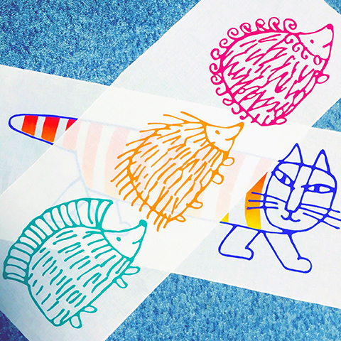 リサ・ラーソン展連動講習会・シルクスクリーンで手ぬぐいプリント(6月) 【体験・学び】