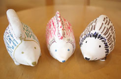 ねんどにお絵かき！