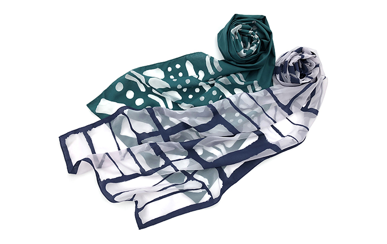 オパール加工で透かし模様を描く