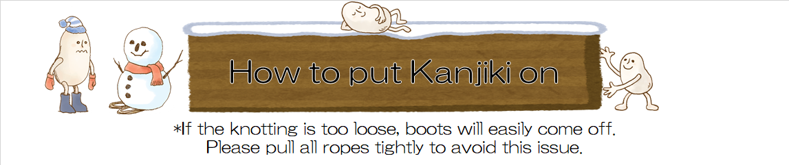 How to put kanjiki on