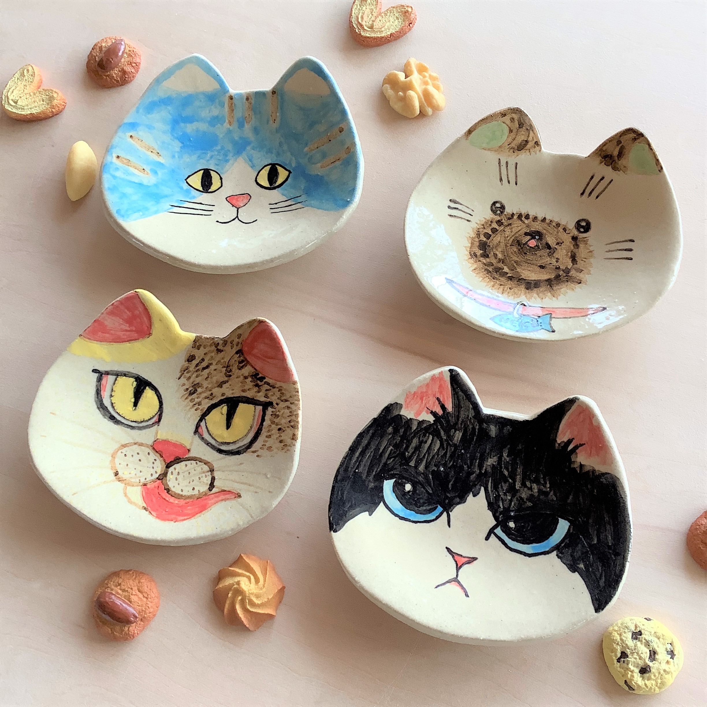 猫型小皿作例