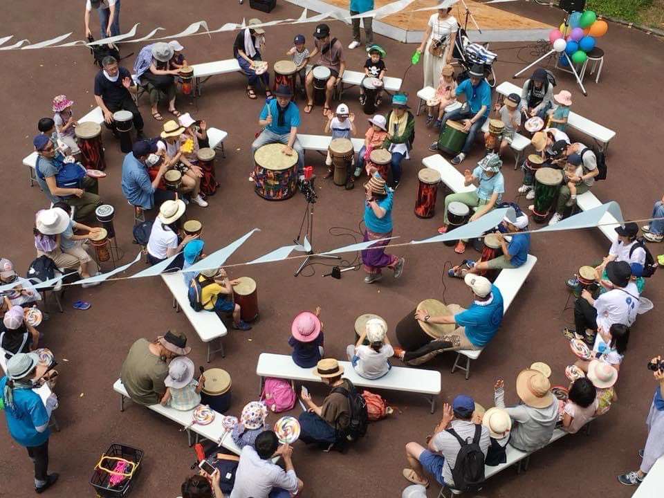 札幌ドラムサークル ワークショップ風景