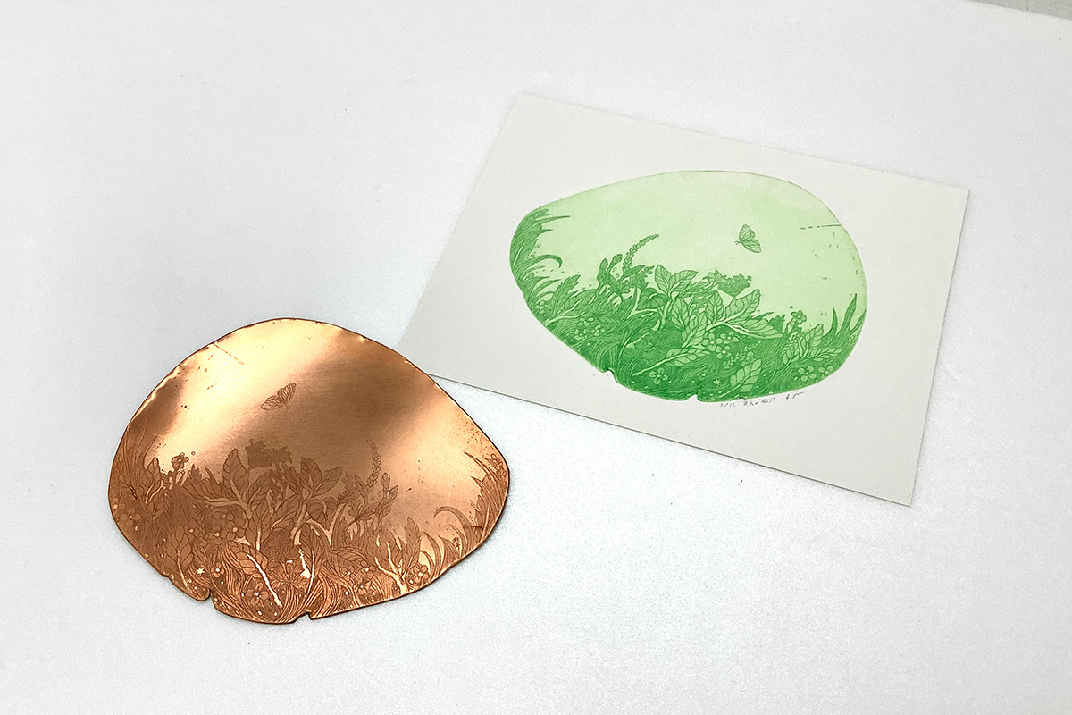 変形サイズでつくる銅版画5日間コース
