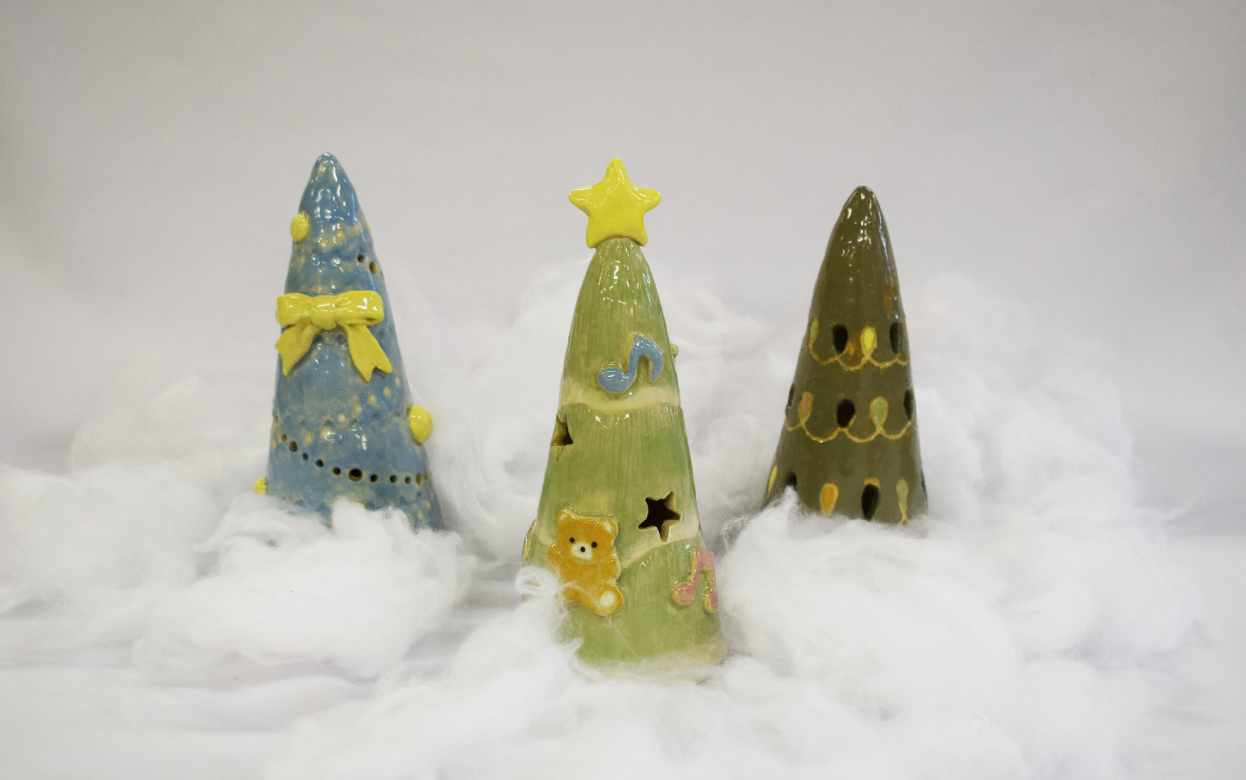 ミニクリスマスツリーをつくろう(化粧土ver)