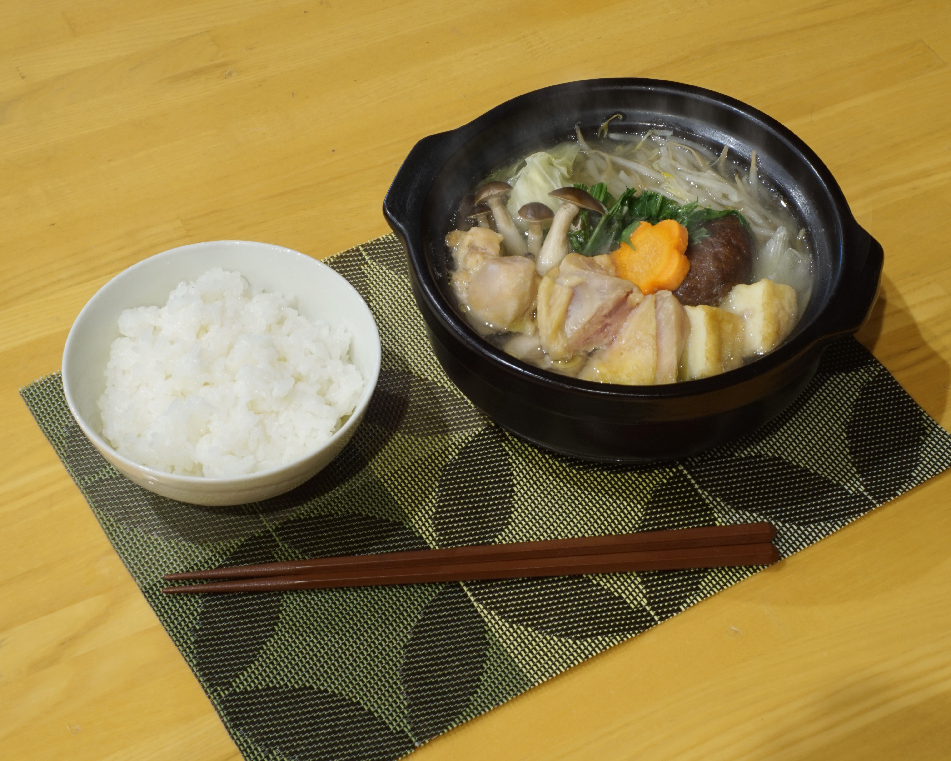 ①鶏塩ちゃんこ