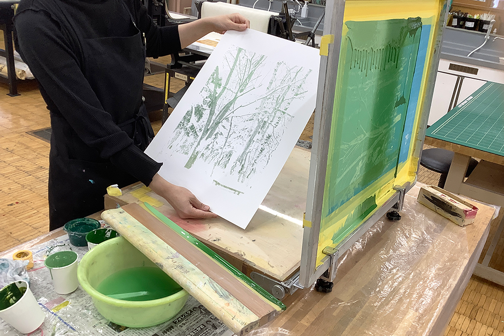 A3サイズのシルクスクリーン　4日間コース