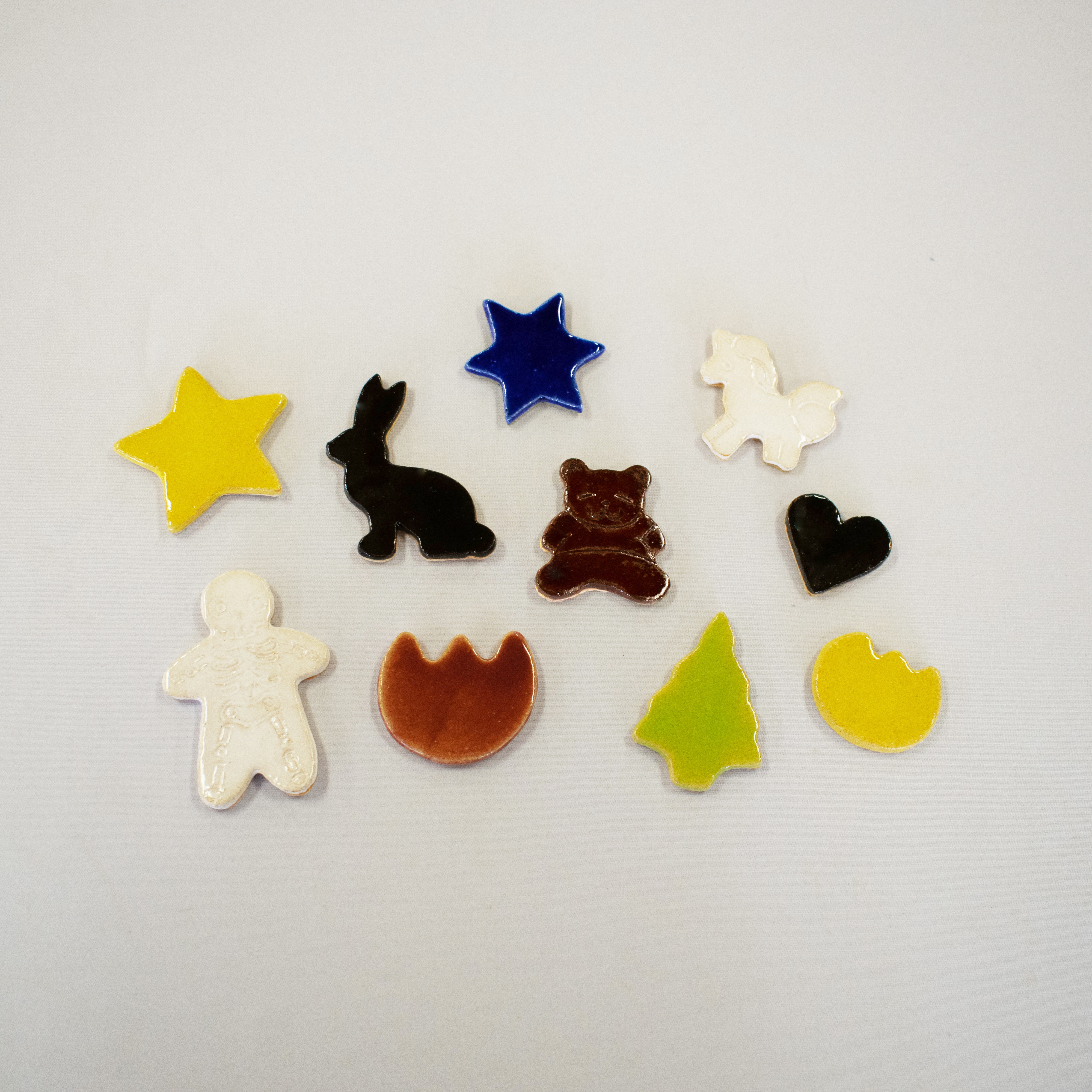 粘土であそぼう！型抜き体験の作品例