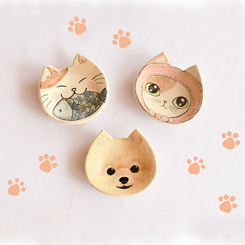 〈当日受付〉ねこ形小皿の絵付け体験(7月)